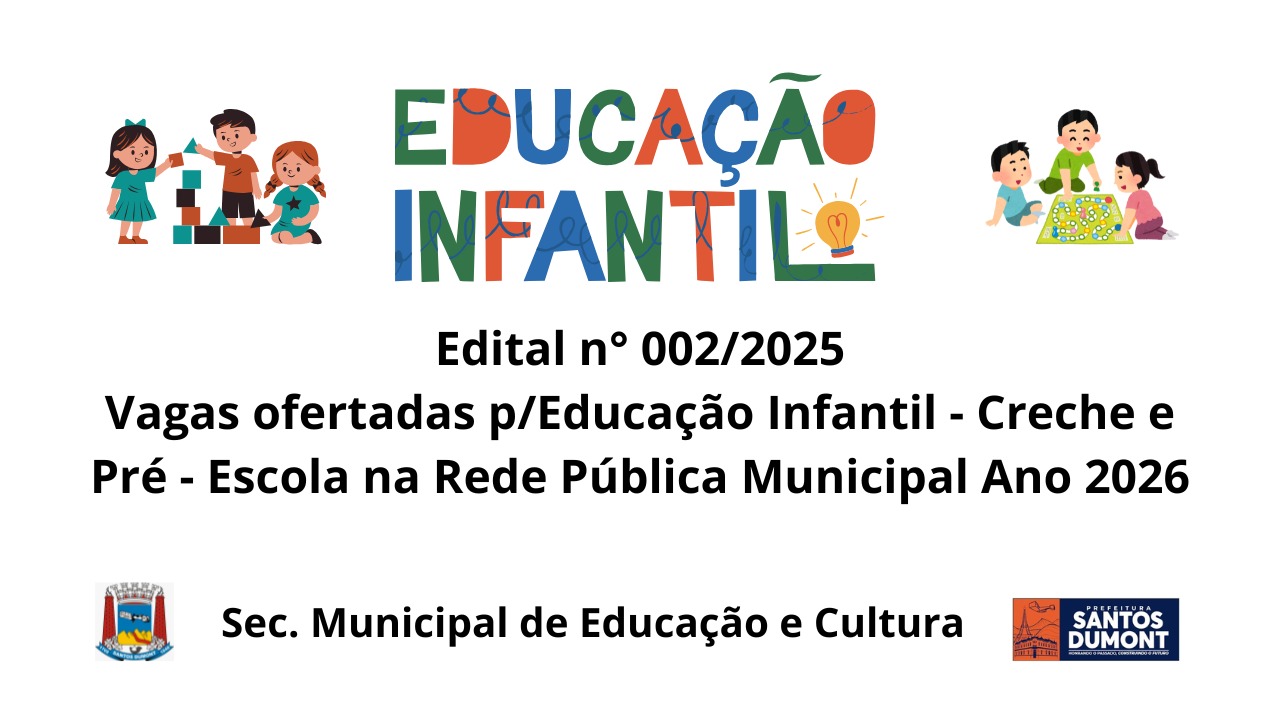 Edital 002/2025 Secretaria Municipal de Educação e Cultura 