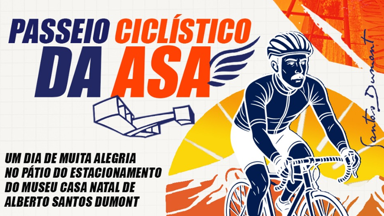 Neste Domingo, dia 19/10, PASSEIO CICLÍSTICO DA ASA - Saída da Praça Cesário Alvim às 8h30