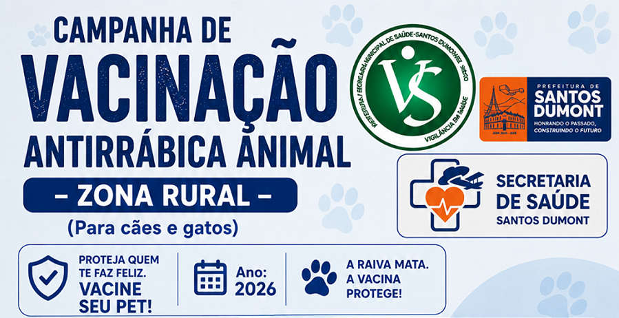 Campanha de Vacinação Antirrábica (Cães e Gatos) - Zona Rural