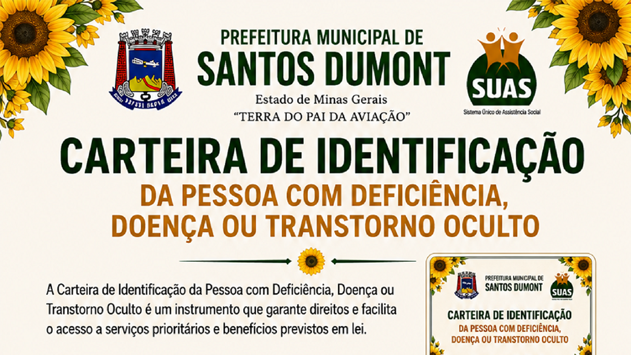 Carteira de Identificação de Pessoa com Deficiência, Doença ou Transtorno Oculto