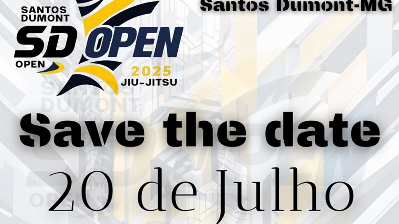 Vem aí a 4ª Edição do Santos Dumont Open Jiu-Jitsu! Dia 20/07, a partir das 9h no Tangará