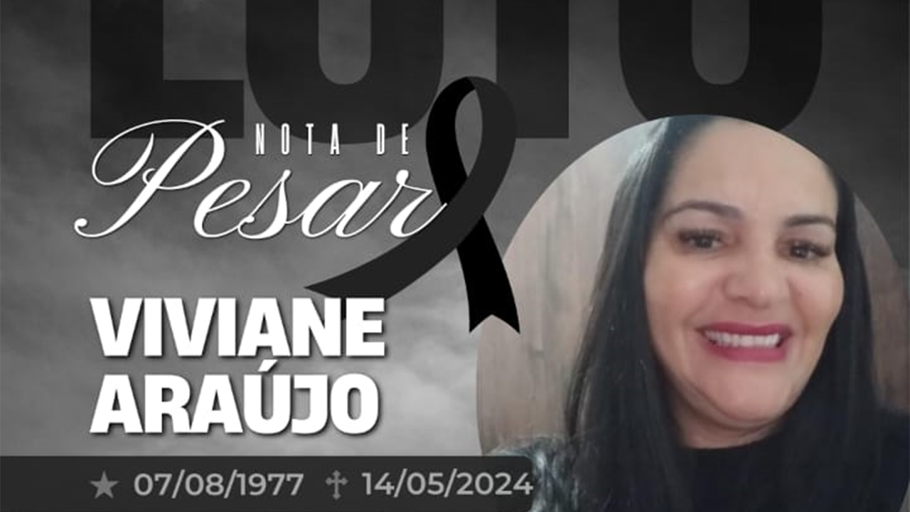 Com pesar,  informamos  falecimento da funcionária  Viviane Araújo, que fazia parte da Equipe de Endemias