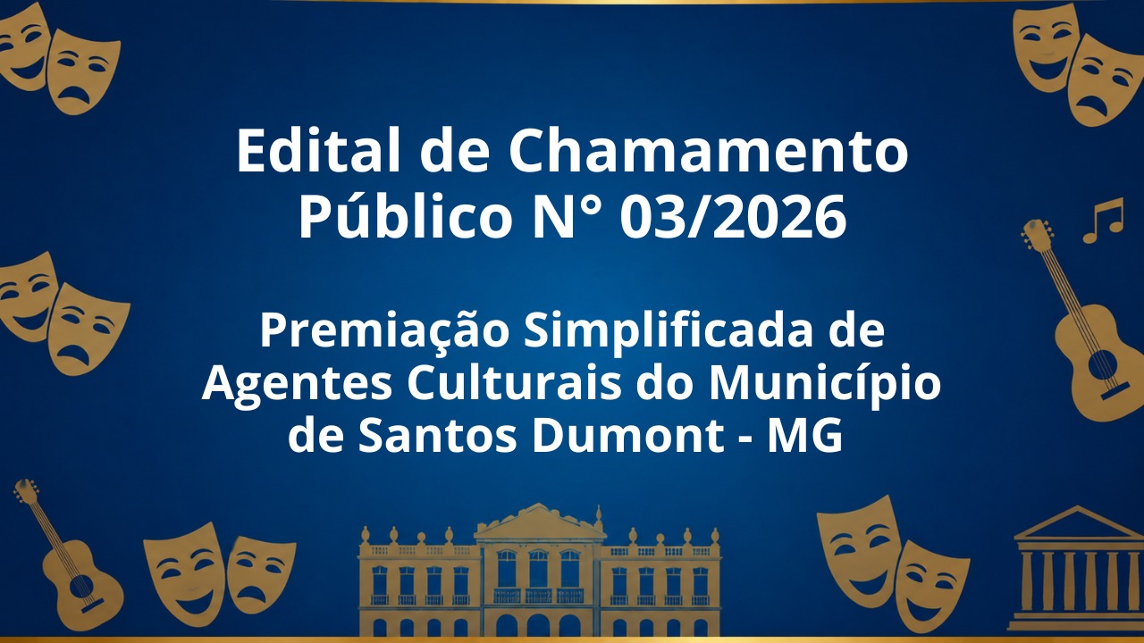 Edital de Chamamento Público Nº 3 Premiação Simplificada de Agentes Culturais PNAB 
