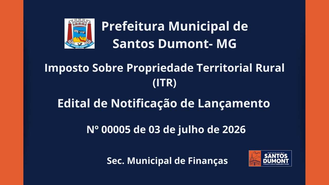 EDITAL DE NOTIFICAÇÃO DE LANÇAMENTO Nº 00005 DE 3/07/2026