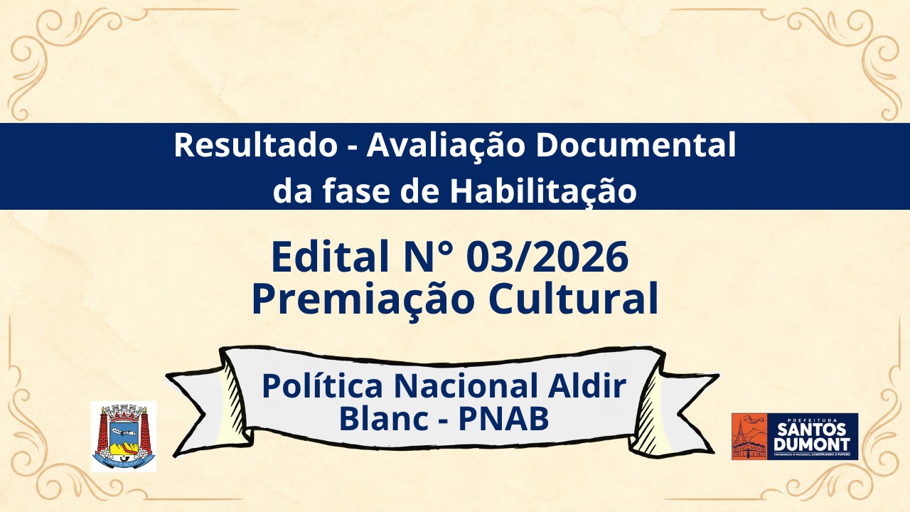 Edital 03/2026 -  Resultado Avaliação Documental da fase de Habilitação