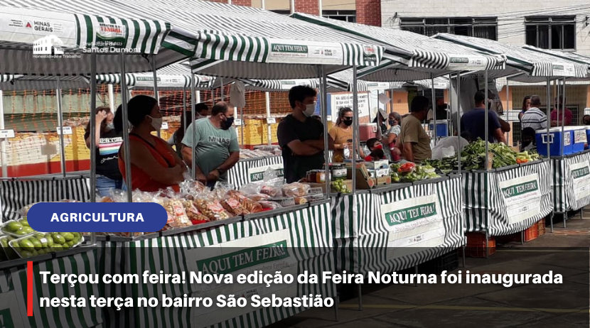 Feira Noturna do Produtor Rural é inaugurada no bairro São Sebastião
