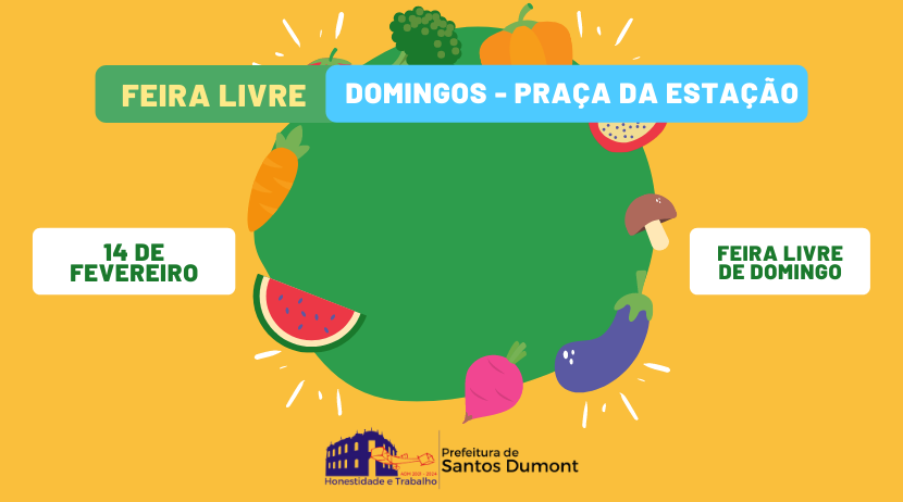 Feira Livre volta a funcionar no próximo domingo