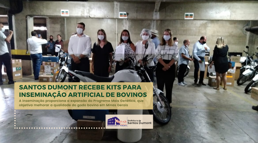 Santos Dumont recebe kits para inseminação bovina