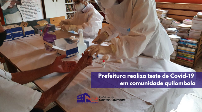 Prefeitura realiza teste de Covid-19 em comunidade quilombola