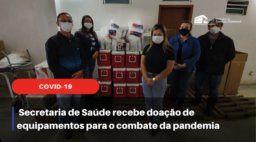 Secretaria de Saúde recebe doação de equipamentos para o combate da pandemia