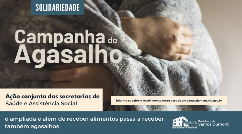 Secretarias de Saúde e Assistência social realizam Campanha do Agasalho