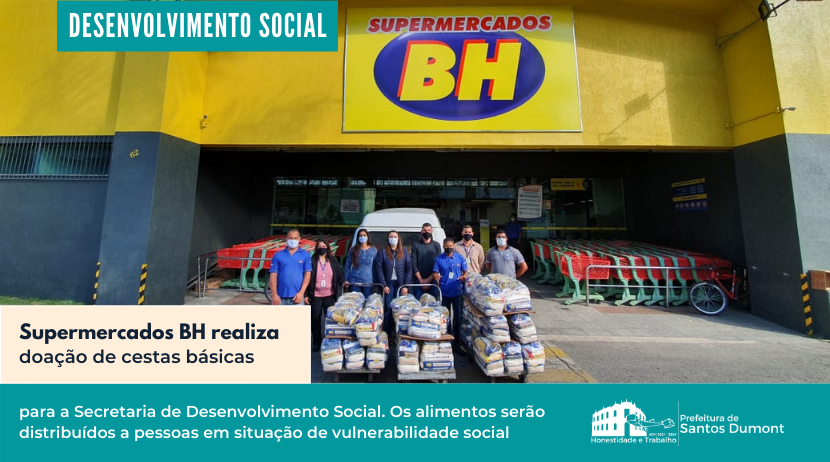 Assistência Social recebe doação de cestas básicas