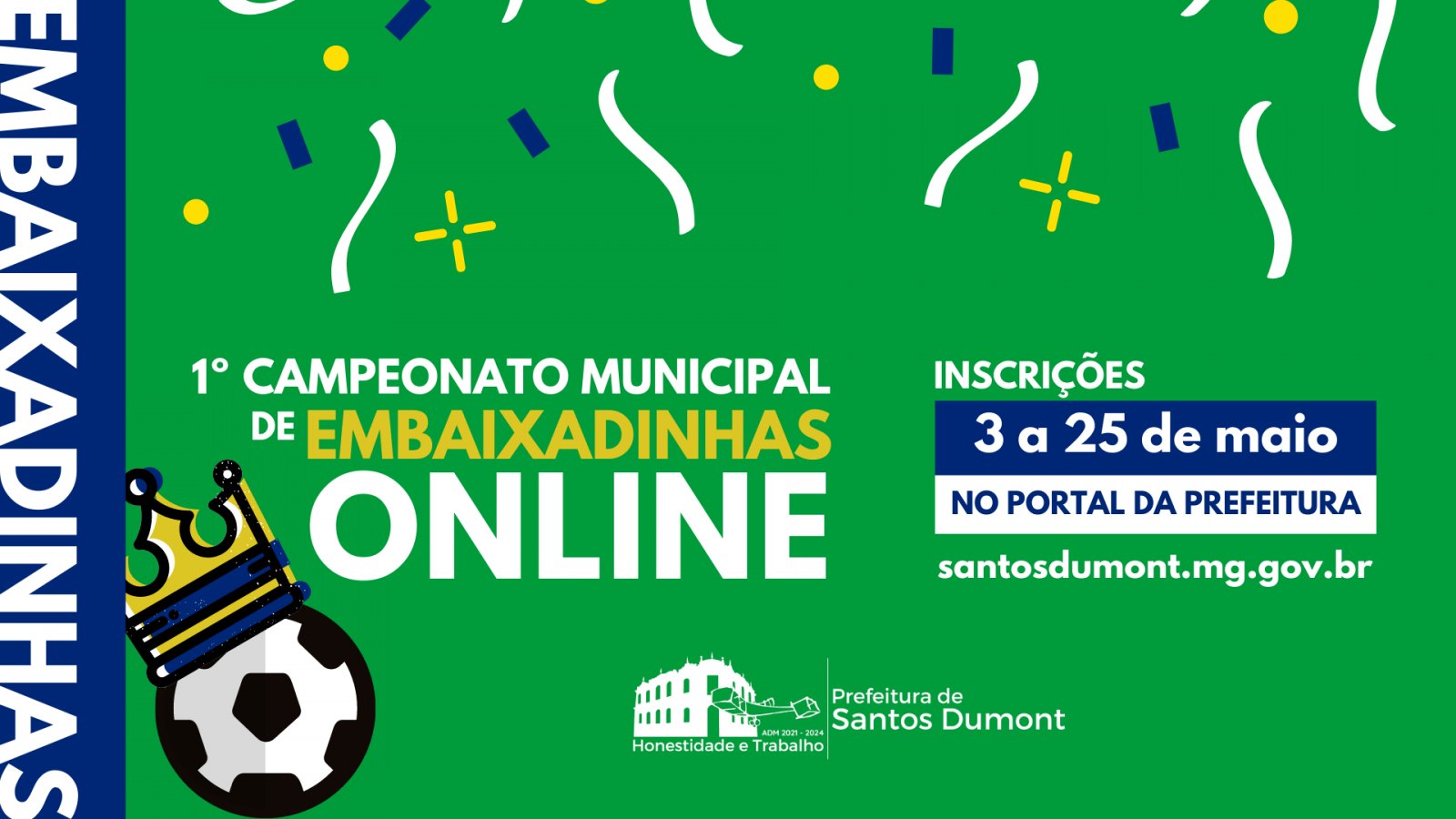 Esporte realiza primeiro Campeonato de Embaixadinhas Online
