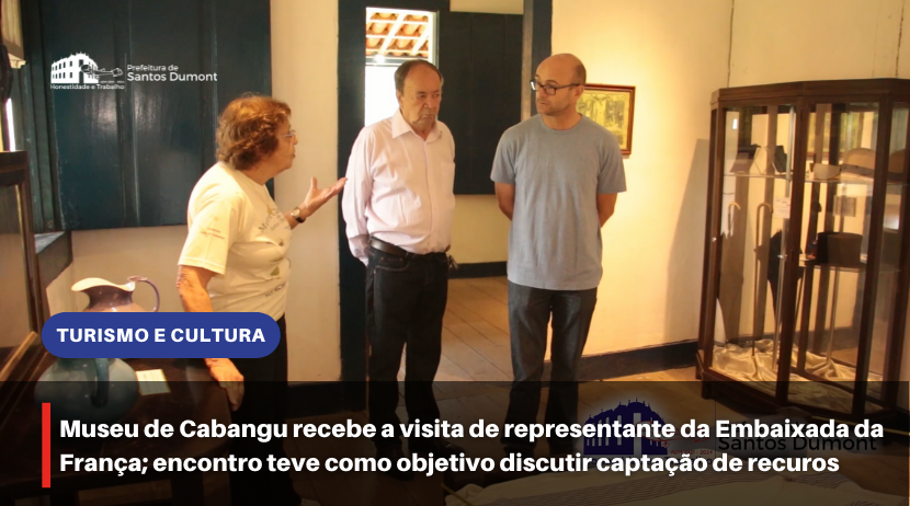 Museu de Cabangu recebe a visita de representante da Embaixada da França