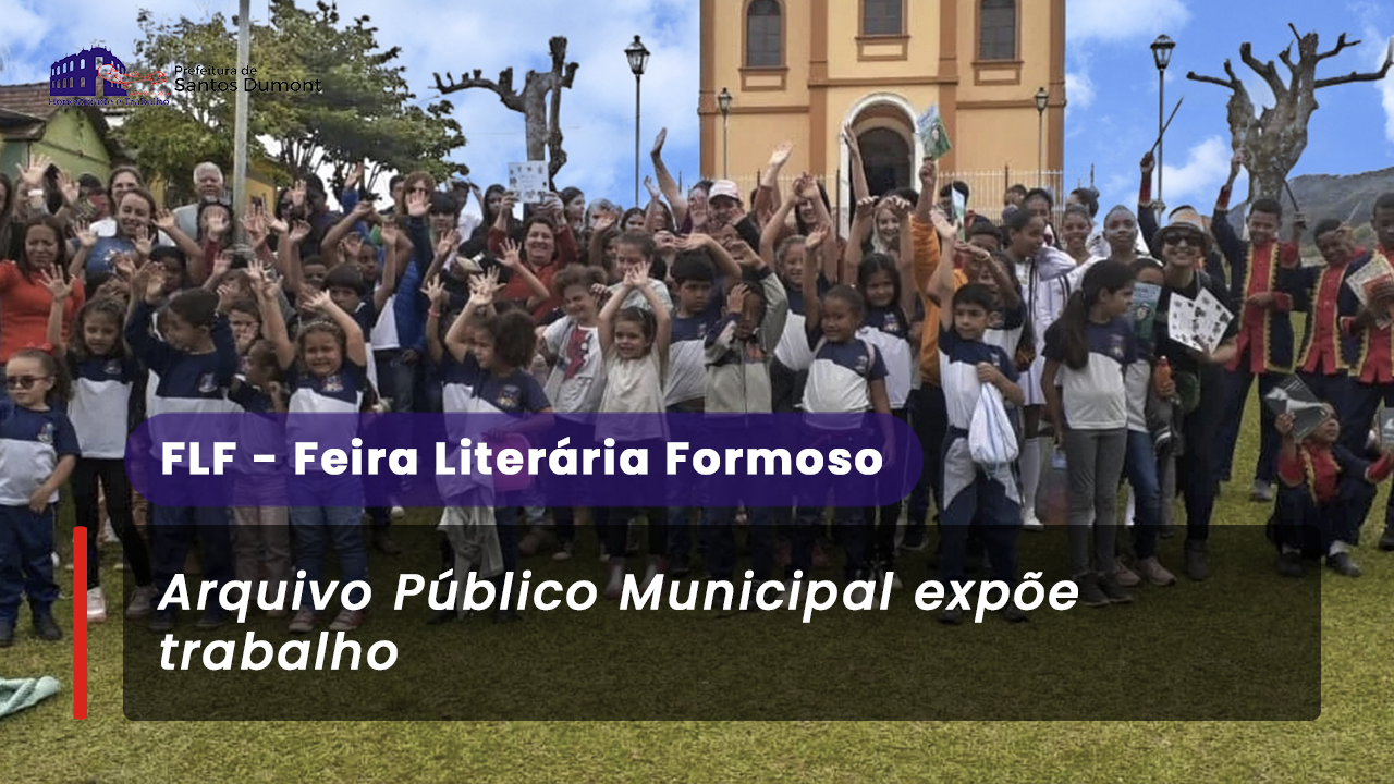 Arquivo Público participa da Feira Literária de Formoso - FLF