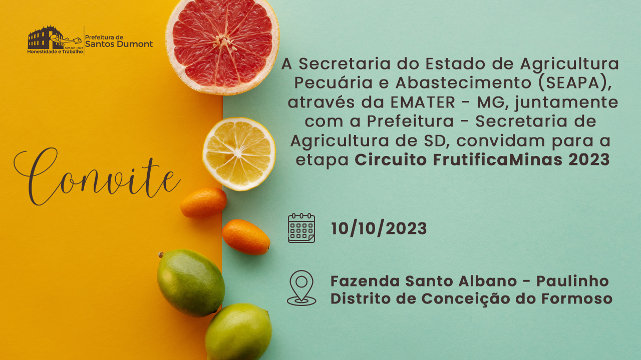 Dia 10/10 Etapa do Circuito FrutificaMinas 2023, na Fazenda Santo Albano