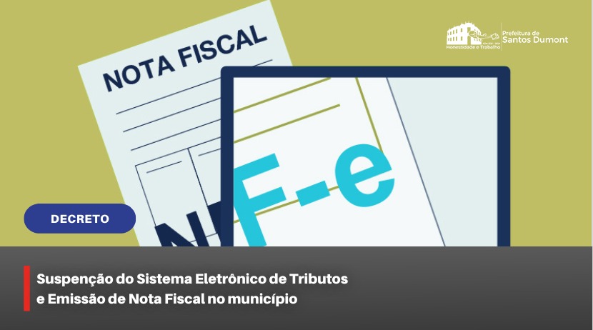 Suspensão do Sistema Eletrônico de Tributos e Emissão de Nota Fiscal no município