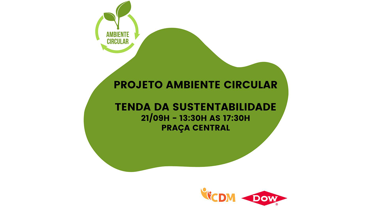 Tenda da sustentabilidade na Praça, de 13h30 às 17h30, em comemoração Dia da Árvore, 21
