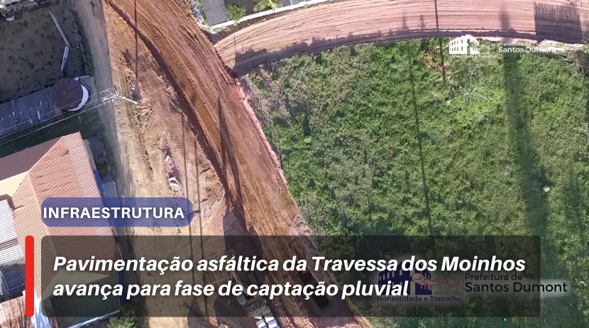 [VÍDEO] Obra de pavimentação asfáltica da Tv. dos Moinhos avança para segunda etapa