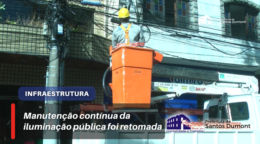 [vídeo] Manutenção contínua da iluminação pública foi retomada