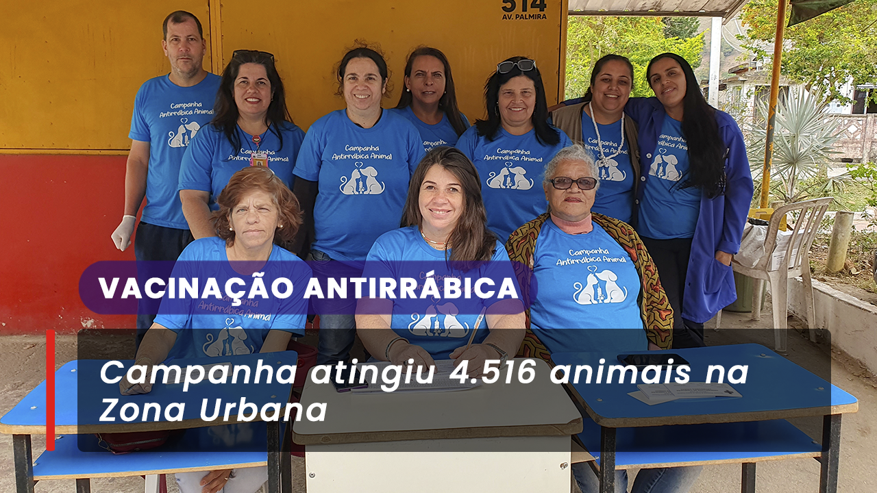 1ª dose da vacinação antirrábica em animais foi sucesso na Zona Urbana