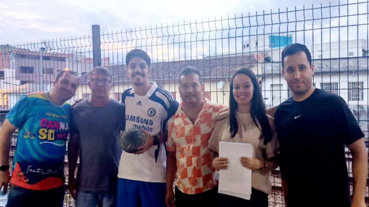  Quem se cadastrou no Projeto Fazendo Gol, foi o time Galáticos FC