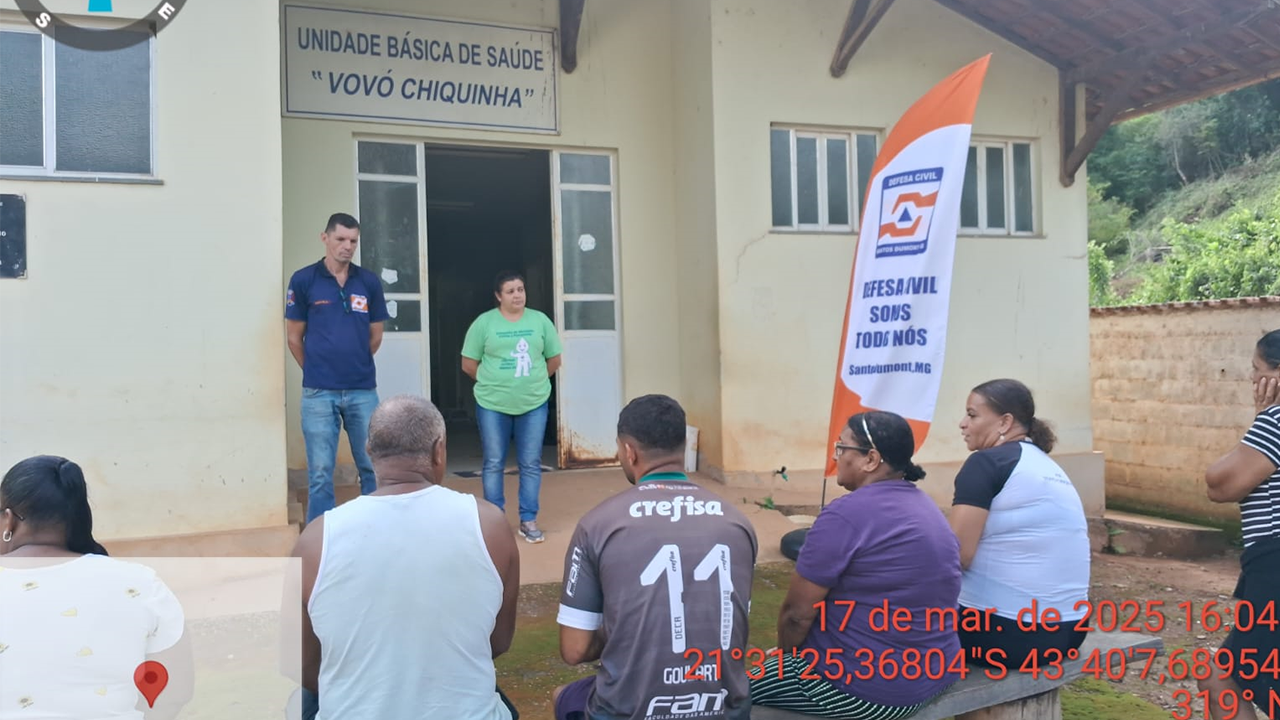 Defesa Civil na  Comunidade Quilombola da Cachoeirinha