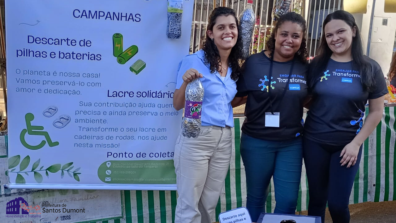 Barraquinha nas Feiras de quarta-feira recolhe descarte legal