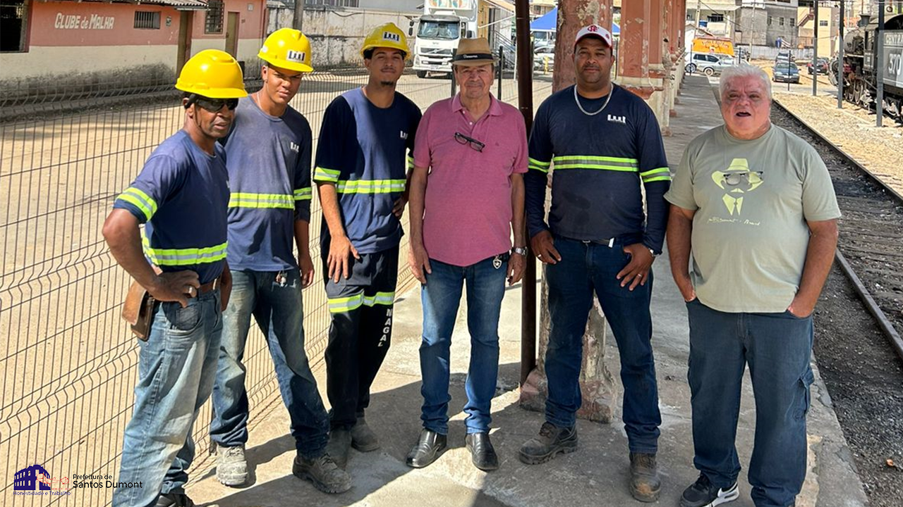 Concluído colocação de grade de segurança Estação Ferroviária do centro