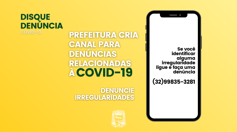 Prefeitura cria Disque Denúncia Covid-19