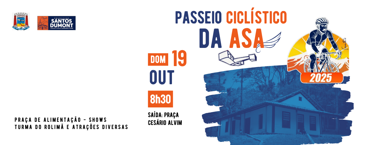Inscrições gratuitas no setor Cerimonial, do dia 01 à 15 de outubro