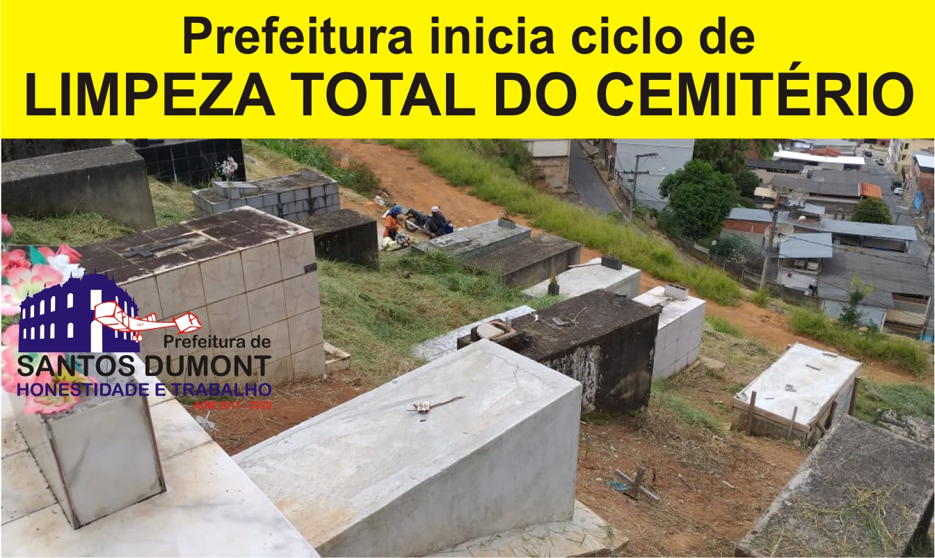 PREFEITURA INICIA LIMPEZA TOTAL DO CEMITÉRIO
