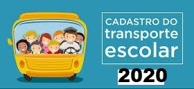 EDITAL DE CONVOCAÇÃO PARA CADASTRO DO SISTEMA DE TRANSPORTE ESCOLAR 2020